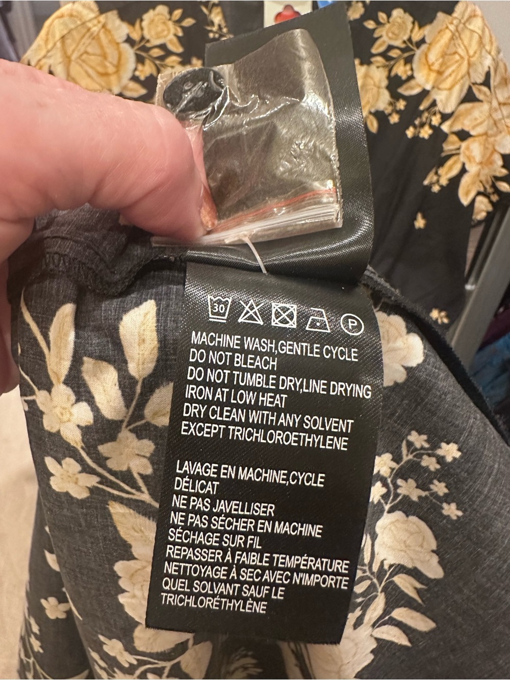 FARM Rio x Anthropologie Black Maxi Dress with Yellow Gold Floral Print ❤️ - Picture 7 of 11